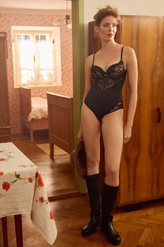 Bodi s penasto košarico »Robin«