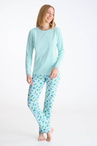 Pižama z majico in hlačami »Bloomy«